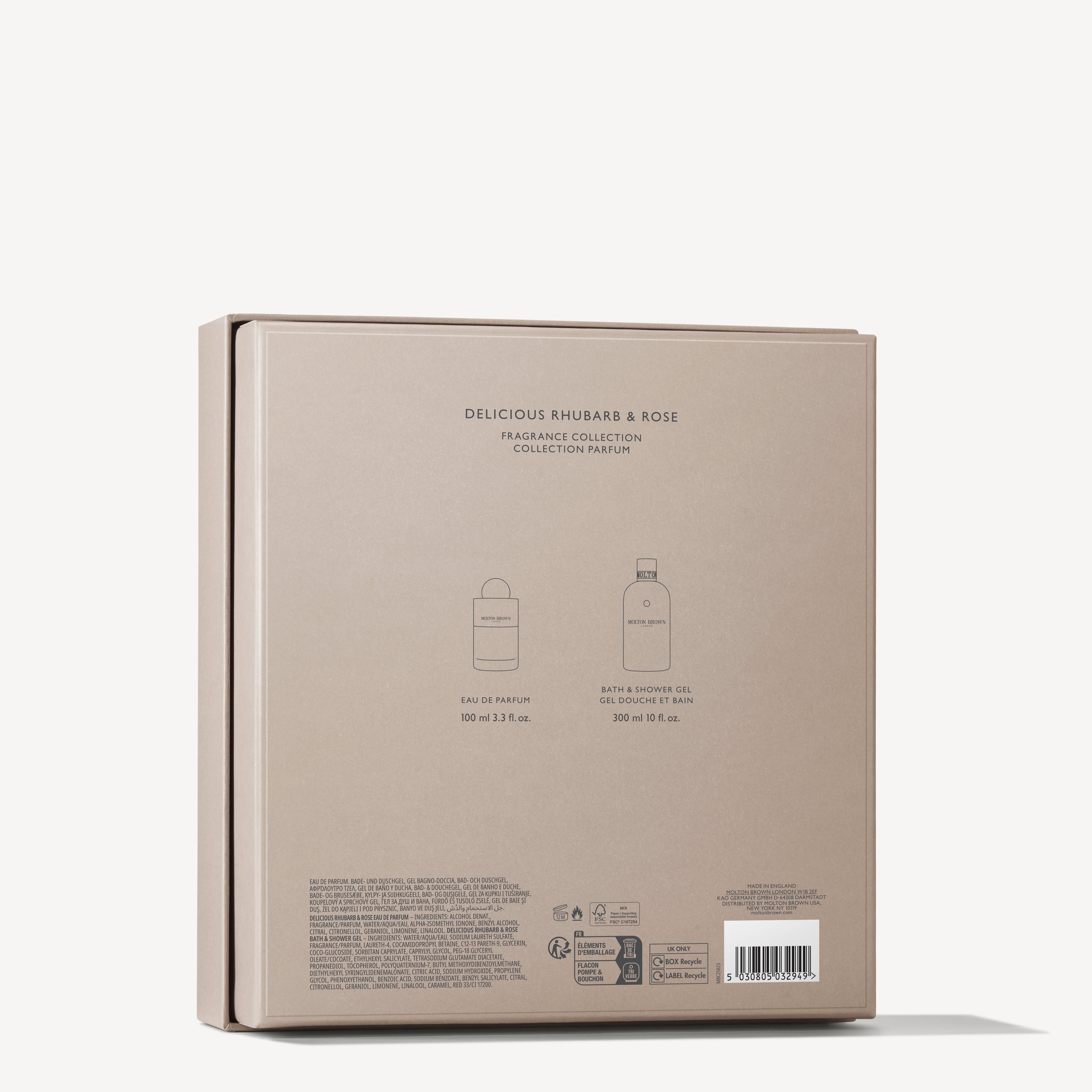 Delicious Rhubarb & Rose Fragrance Set