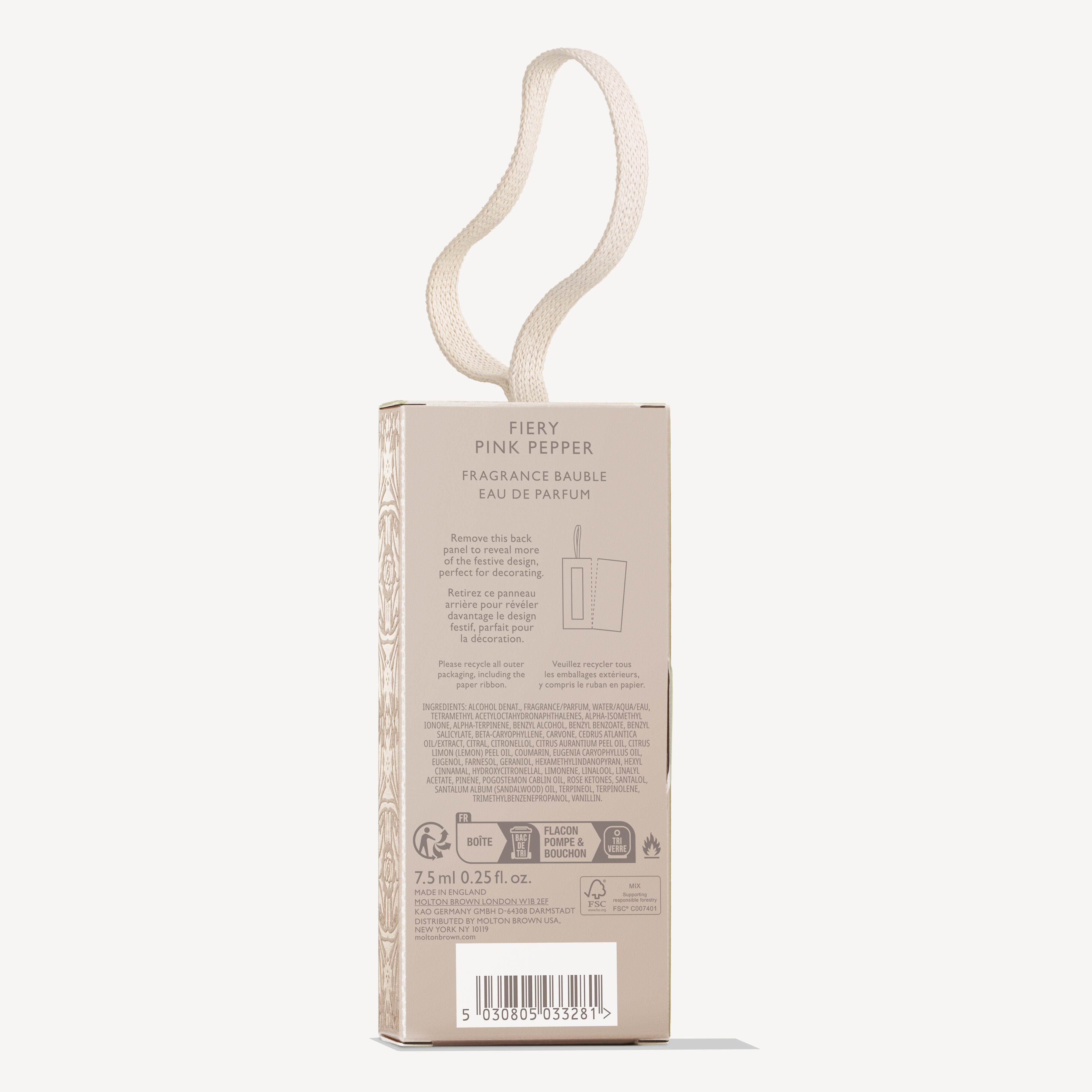 Fiery Pink Pepper Fragrance Bauble EdP 7,5 ml