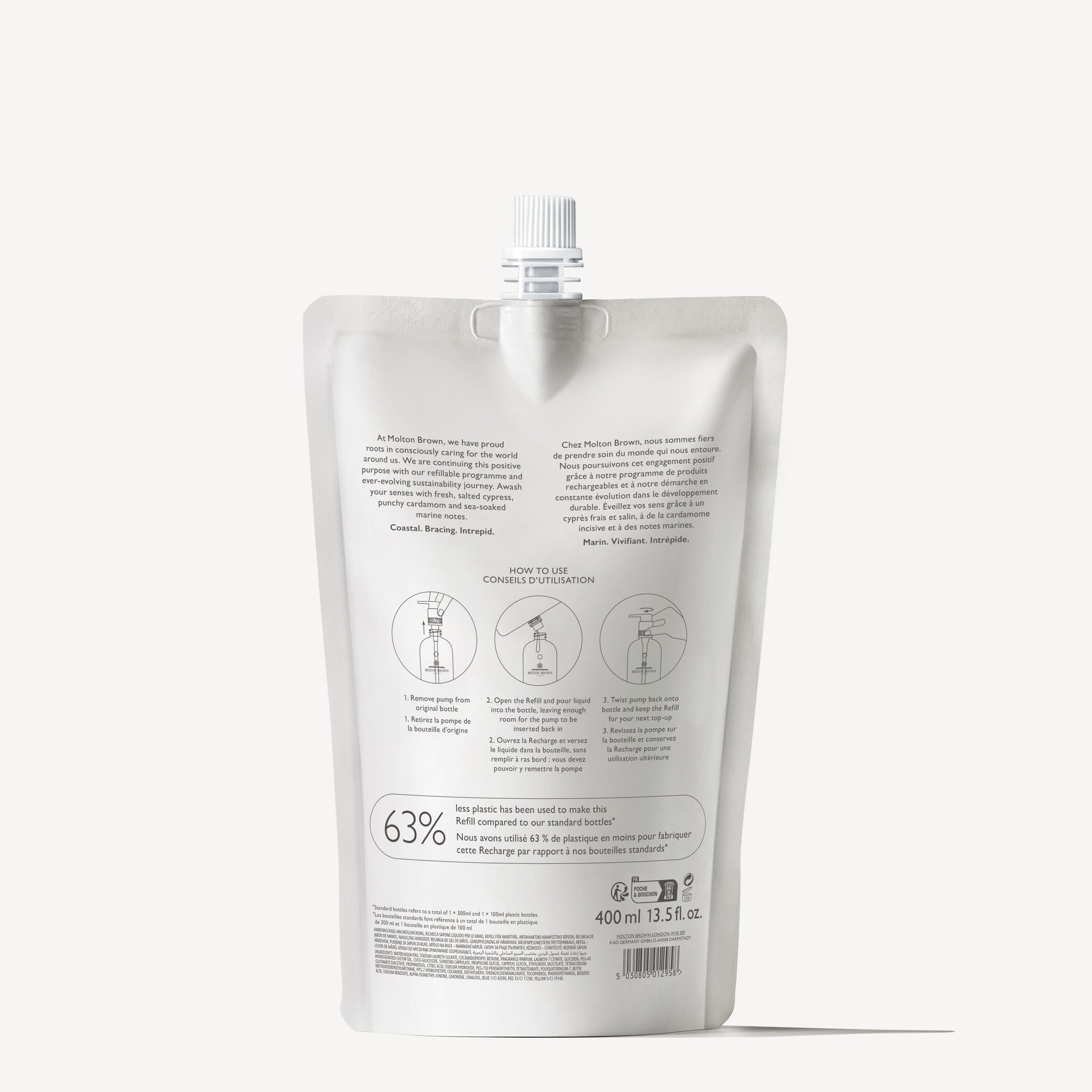 Molton Brown Coastal Cypress & Sea Fennel Fine Liquid Hand Wash Refill 400ml