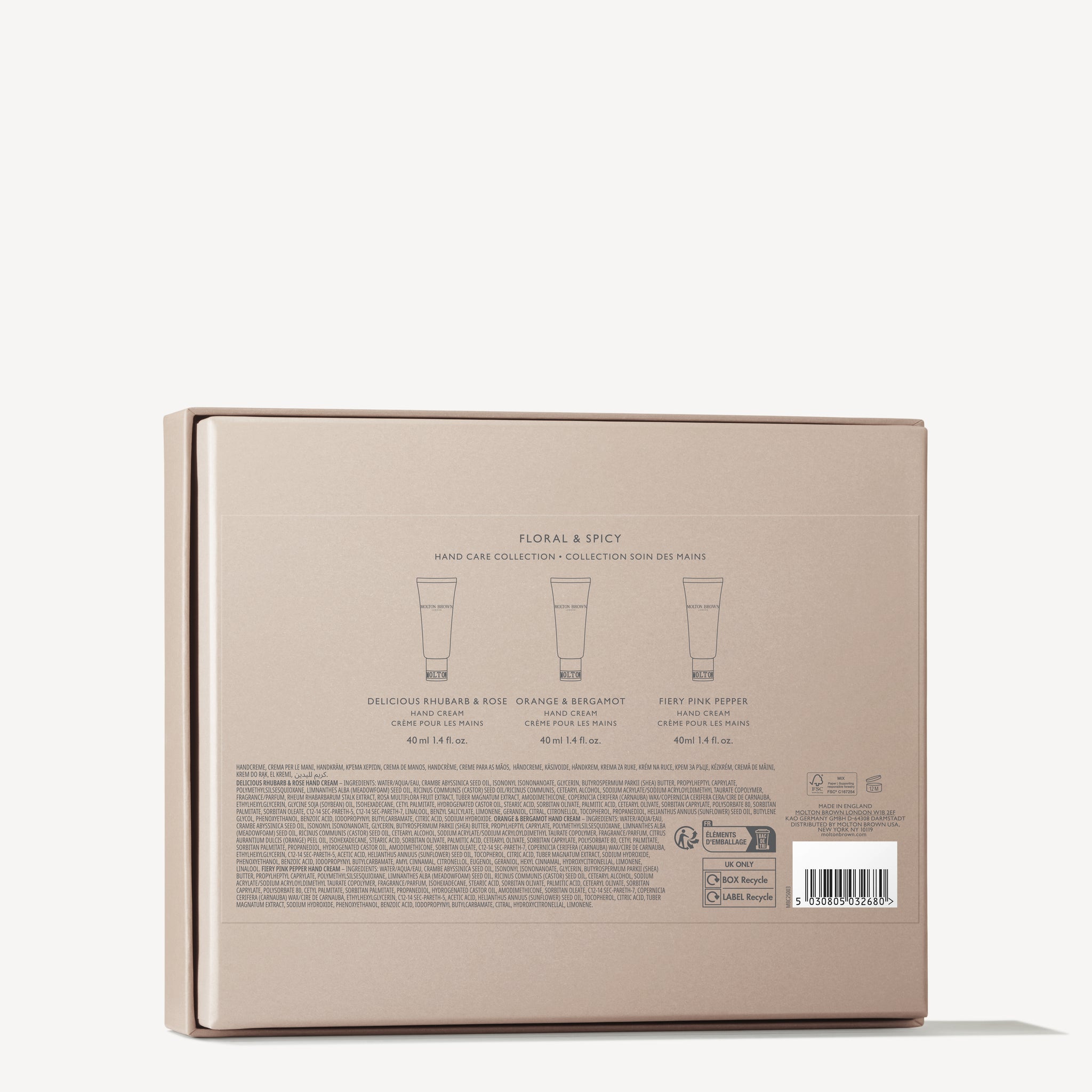 Floral & Spicy Hand Care Set - Hand Cream 3 x 40 ml