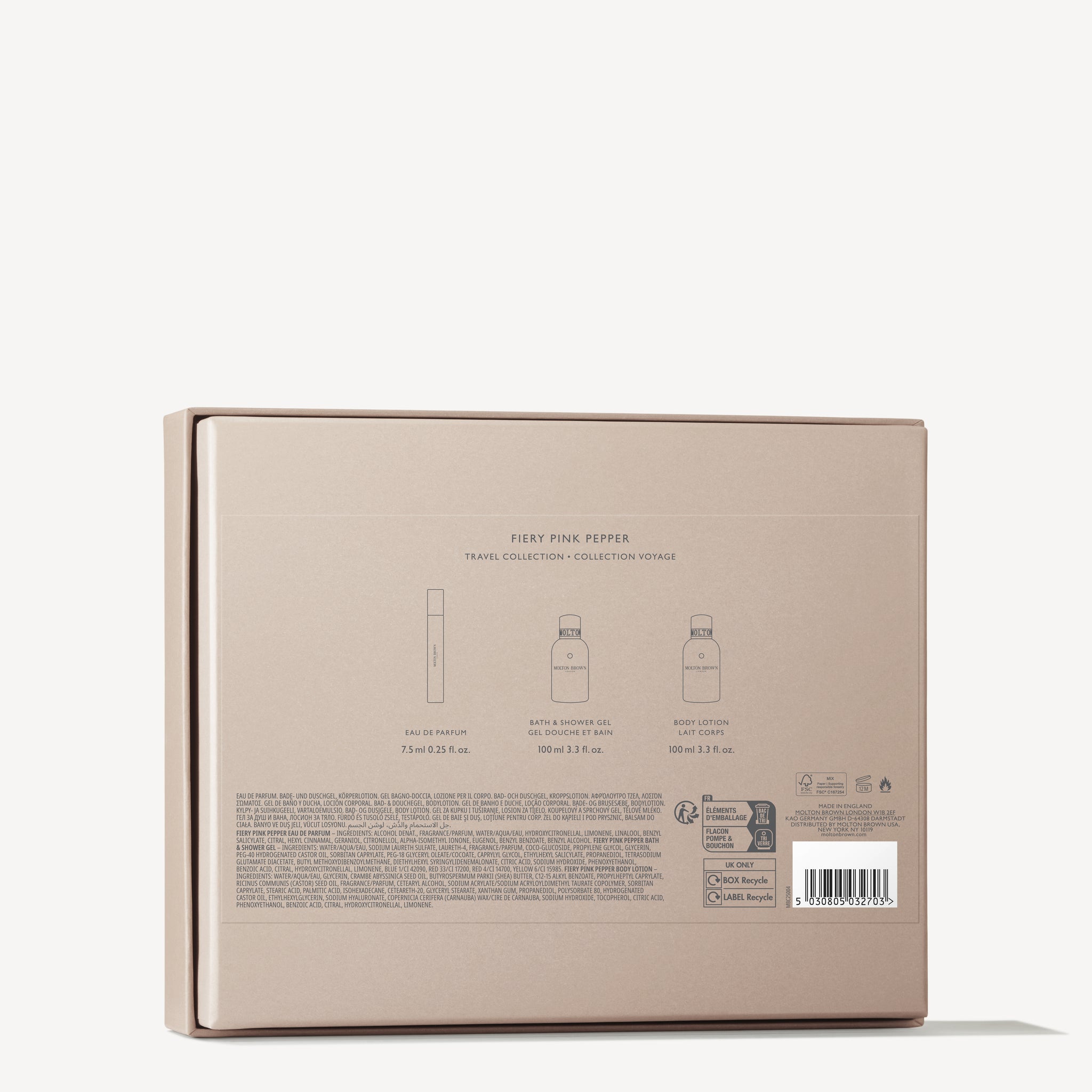 Fiery Pink Pepper Travel Set