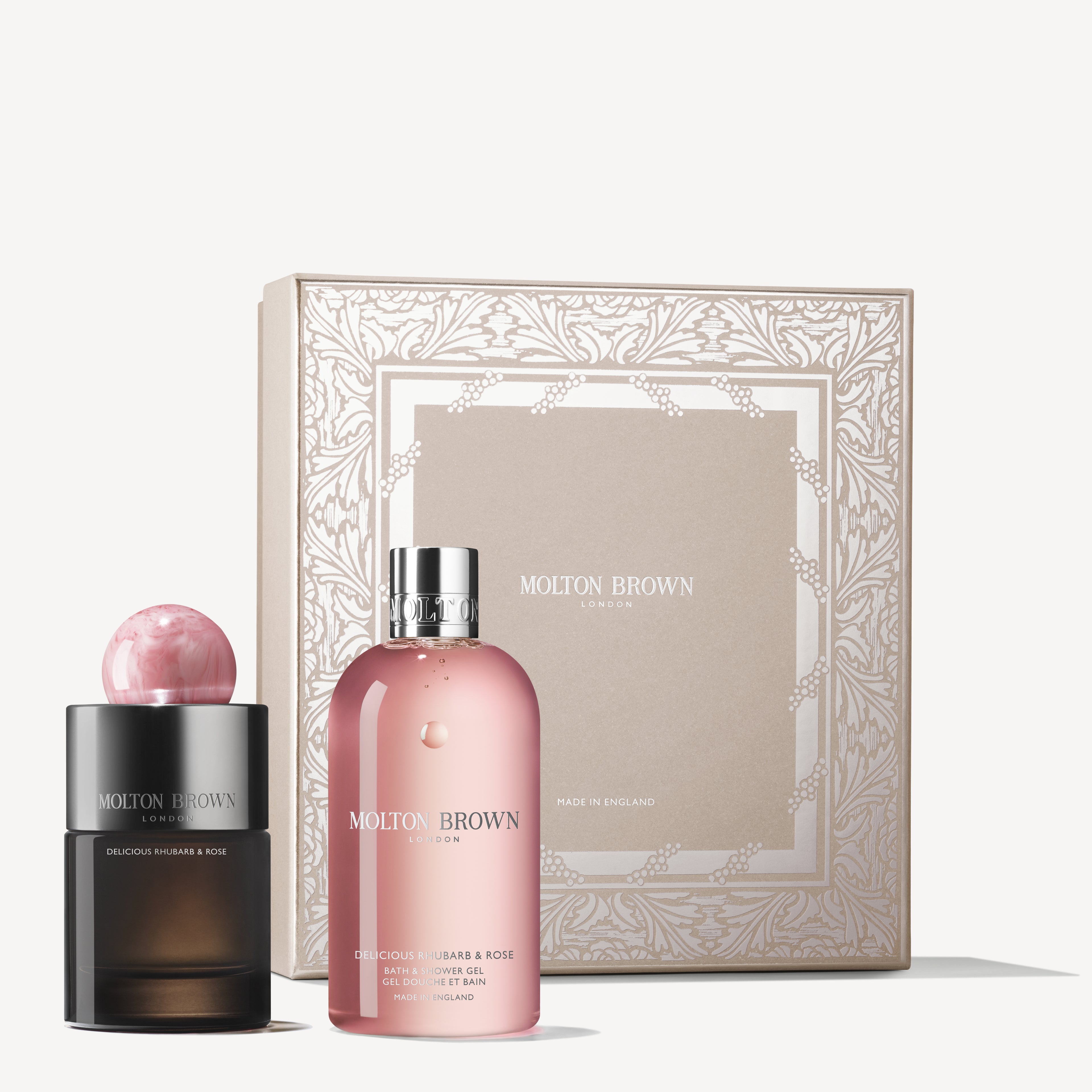 Delicious Rhubarb & Rose Fragrance Set