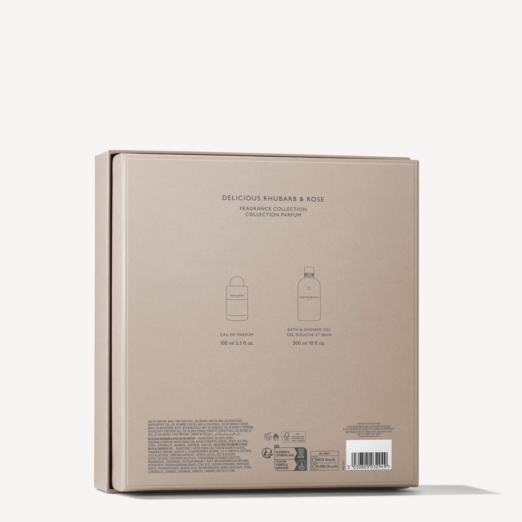 Delicious Rhubarb & Rose Fragrance Set