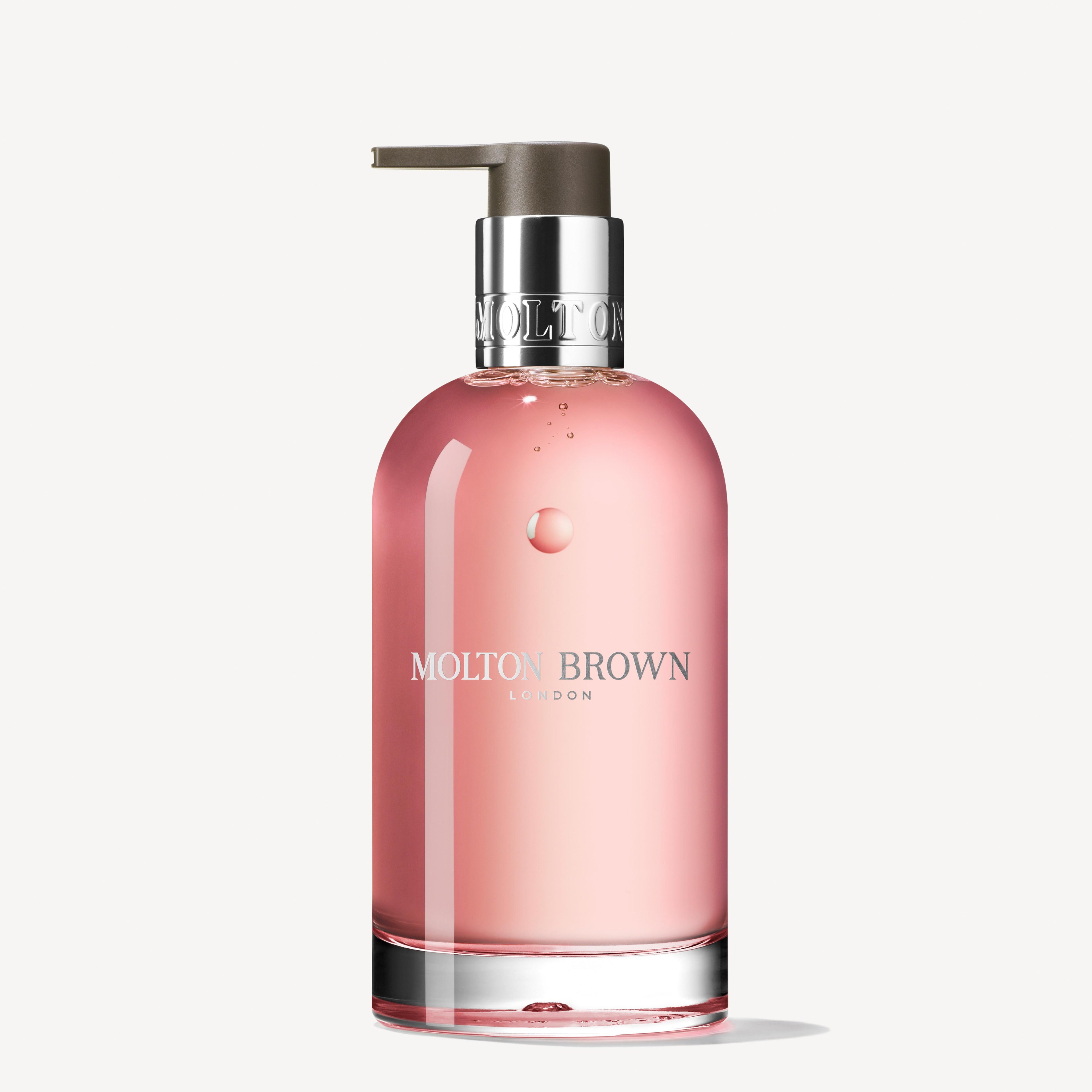 Molton Brown Delicious Rhubarb & Rose Fine Liquid Hand Wash Glass Bottle 200ml