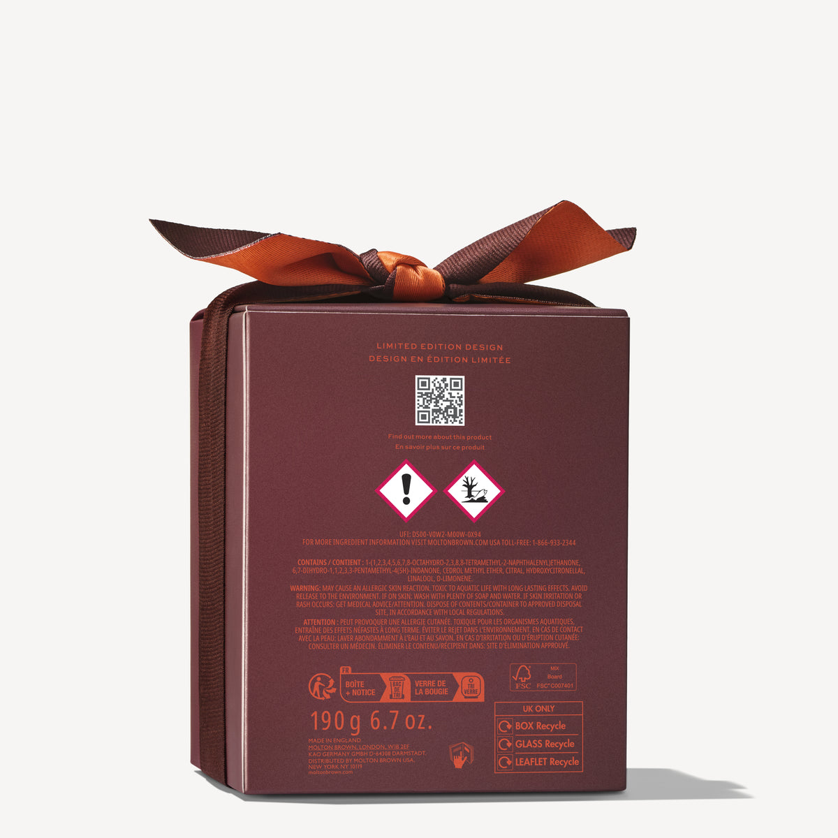 Gift Set Fiery Pink Pepper Scented Candle Limited Edition Design